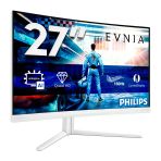 Philips Evnia 27M2c5501-27 İnç Quad Hd Kavisli Oyun Monitörü, 180 Hz, 1 Ms, Freesync Premium, Hdr10, Ambiglow (2560X1440, 2X Hdmı 2.0, 1X Displayport 1.4) Beyaz