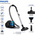 Philips Günlük Temizlik Için Güçlü Vakum Performansı ve Hafif Gövde ile Ergonomik Çok Başlıklı Yeni Model 2 Yıl Resmi Distribütör Garantili Toz Torbasız Süpürge XB2142/10 - Antrasit