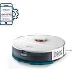 Philips Homerun 2000 Serisi XU2000/22 2.000 Pa Emiş Gücü Islak ve Kuru Temizlik Kompakt Tasarım Robot Süpürge