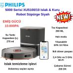 Philips Homerun 5000 Serisi Siyah Çöp Istasyonlu Akıllı Robot Süpürge + Xiaomi Baskül Hediye