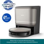 Philips Homerun 9000 Akıllı Robot Süpürge ve Mop 8000PA Powercyclone Kendini Temizleyen Tam Otomatik Navigasyon Hepsi Bir Arada Istasyon Dolanma Önleme Gri