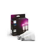 Philips Hue 9-75w Renkli Akıllı Ekopaket E27 Bluetooth Özellikli 2'li Ampul - Beyaz