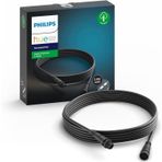 Philips Hue Düşük Voltajlı Uzatma Kablosu, Tüm Hue Düşük Voltajlı Dış Mekan Lambaları Için, 5 M, Siy