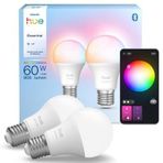 Philips Hue Essential 8W E27 806 Lumen Renkli Akıllı Ampul A60 (2'Li Ekopaket) 929004235402