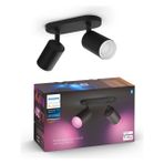 Philips Hue Fugato Akıllı Led Spot Lamba 2x4.2W (Siyah)