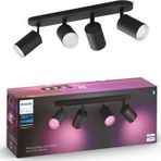 Philips Hue WCA Fugato Akıllı Led Spot Lamba 4x5.7W (Siyah)