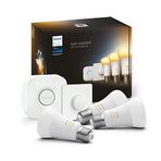 Philips Huewa 8-75W Beyaz Ambiyans Akıllı Başlangıç Seti 3'lü Akıllı Butonlu E27 Bluetooth Özellikli Aydınlatma