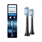 Philips Hx9042/88 Sonicare Premium Plak Savunması 2'li Diş Fırçası Başlığı Siyah