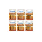 Philips İnce Pil - 24 Lü Aaax4 Extra Çinko Kumanda Piil 4x6 24 Adet