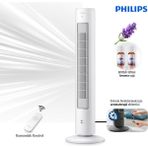 Philips Ince Tasarım Doğa Rüzgar Modu 5000 Serisi Kule Tipi Vantilatör, Uzaktan Kumanda, Aroma Özelliği Ile Havanızı Değiştirin - Beyaz