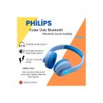 Philips Kablosuz Kulak Üstü Bluetooth Mikrofonlu Çocuk Kulaklığı Mavi M
