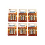 Philips kalem pil - 24 lü AAX4 r6 extra çinko kalem pil 4x6=24 adet