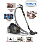 Philips Kumandalı Üst Düzey Torbasız Teknoloji XB9145 Marathon Ultimate Toz Torbasız Süpürge+ Halı Döver Turbo Başlık + Islak Kuru Traş Makinesi Hediyeli - Antrasit