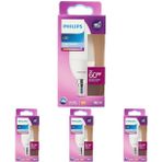 Philips LED 60W B38 E14 Mum Tipi Beyaz Işık Dim Edilmez Ampul 4lü paket