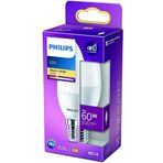Philips LED 60W B38 E14 Mum Tipi Sarı Işık Dim Edilmez Ampul Tekli Paket
