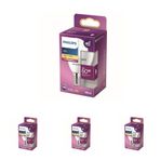 Philips LED 60W P48 E14 Sarı Işık Dim Edilmez Ampul 4lü paket