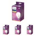 Philips LED classic 60W G93 E27 Sarı Işık Dim Edilmez LED Ampul 4lü paket