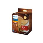 Philips LED Classic Dimlenebilir Amber Filament Ampul 5.8W 640Lum 2200K Sarı Işık G95 E27 (50W)