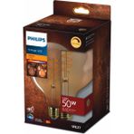 Philips LED Classic Dimlenebilir Amber Filament Ampul 7W 640Lum 2700K Sarı Işık G120 E27 (50W) - Beyaz - 1 - 10 W