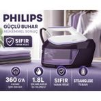 Philips Lila Tonlu Ultra Kompakt Buhar Kazanlı Ütü, 6,5 Bar Basınç, 500 G Şok Buhar, 1,8 L Su Haznesi, Pratik Kullanım ve Güçlü Kırışıklık Açma Performansı Yoğun Ütü Temposunda Zamandan Tasarruf Isteyen