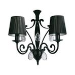 Philips Lirio 2 x E-14 Black Taşlı Metal Gövde 2'li Aplik