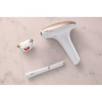 Philips Lumea 5 Yoğunluk Ayarlı Premium 2 Başlıklı Ipl Epilasyon Aleti & Satin Compact Kalem Düzeltici, Cilt Tonu Sensörü, Dahili Uv Koruması,Beyaz Lambader Hediye