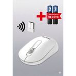 Philips M402 Kablosuz Mouse Beyaz Renk 2 Adet Pil Hediyeli ( Usb Alıcılı ) SPK7402