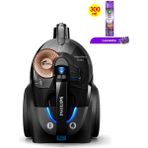 Philips Marathon Daily Torbasiz PowerCyclone 8 Premium Elektrikli Süpürge - Yedek Filtre Hediyesiyle + Airwick Oda Kokusu Aerosol Lavanta Esintisi - Siyah - renk