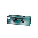 Philips myLiving Pongee Tavan/Duvar 2'li Siyah Spot Lamba GU10 Duy (Ampul birlikte verilmez)