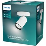 Philips Myliving Pongee Tavan/duvar Beyaz Spot Lamba GU10 Duy (Ampul Birlikte Verilmez) - 5 - 10 W - Doğal Beyaz