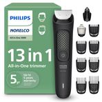 Philips Norelco All-in-One 3000 Serisi 13'ü 1 Arada Erkek Düzeltici, Sakal Düzeltici ve Baş Saç Kesme Makinesi, Tam Metal Kendiliğinden Bilenen Bıçaklar ve 8 Uzunluk Ayarı, MG3939/50