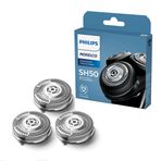 Philips Norelco Orijinal SH50/52 Tıraş Başlıkları Norelco Tıraş Makinesi Serisi 5000 Yuvarlak ve 6000 ile Uyumlu, Yenilenmiş HQ9/50, HQ56/50 ve RQ11/50 için Son Sürüm