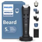 Philips Norelco Sakal Düzeltici 5000 Serisi, Erkek Yüz Düzeltici, %100 Su Geçirmez BeardSense Tech, Solma Taraklı Hassas Düzeltici, Kendiliğinden Bilenen Bıçaklar, Saç Toplayıcı ve Şarj Standı, BT5785