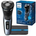 Philips Norelco Shaver 3600, Açılır Düzeltici Ve Saklama Çantasıyla Şarj Edilebilir Islak Ve Kuru Tıraş Makinesi, S3243/91
