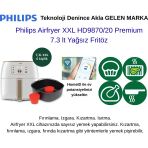 Philips Nutriu Uygulamasında 500'Den Fazla Özel Tarif Airfryer Xxl Hd9870/20 Premium 7.3 Lt Yağsız Fritöz+ Hassas Mutfak Tartısı Hediye
