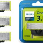 Philips OneBlade 360 Yüz Yedek Bıçak - Tüm OneBlade Kolları, 3 Paket, QP430/50'ye uyar