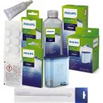 Philips Orijinal Kahve Makinesi Bakım Seti - CA6903 Filtre + CA6700 Kireç Çözücü + CA6704 Yağ Tableti + CA6705 Süt Tozu + Orijinal Gres Yağı + Fırça