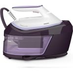 Philips Perfectcare 6000 Serisi Buhar Kazanlı Ütü, 2400 W Güç, 6,5 Bar Basınç, 1,8 L Çıkarılabilir Su Haznesi ve Optimaltemp Teknolojisi - Mor - Beyaz