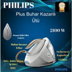 Philips Perfectcare PSG7040/10 Buhar Kazanlı Ütü + Akım Korumalı Üçlü Uzatmalı Priz Hediye - Gri