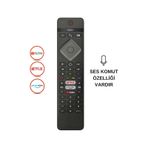 Phılıps Ph-v8 Netflıx-prımevideo -youtube Ses Komutlu Lcd Led Tv Kumandası