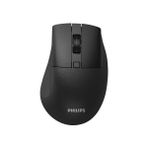 Philips Phılıps SPK7528B, Sessiz, Siyah, USB Nano 2,4gh ve Bluetooth Kablosuz, 1600DPI, Optic, 3 Tuşlu Ergonamik Mouse