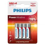 Philips Power Alkaline Aaa LR03 1.5V Ince Kalem Pil 4'lü Paket (LR03P4B/10)