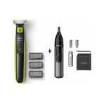 Philips QP2724 Oneblade Şekillendirici Tıraş Makinesi + Kaş, Burun Ve Kulak Kılı Makinesi Hediye cok-renkli