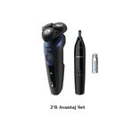 Philips S5445 Islak/kuru Sinek Kaydı Tıraş - Kulak-Burun Tüy Kesme Makinesi 2'li Avantaj Set