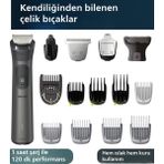 Philips Saç Sakal Vücut Kulak ve Burun Bakımı Için Çelik Bıçaklı Islak Kuru Kullanımlı Ergonomik Tasarımlı Yüksek Hassasiyet Sağlayan 15 Parça Şarjlı Erkek Bakım Seti Series 7000 - Gri