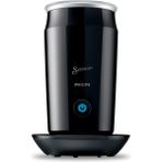 Philips SENSEO® Milk Twister - 2 kapuçino için sıcak ve soğuk süt köpürtmek için süt köpürtücü, yapışmaz kaplama, 500 watt, 0,12 litre, 15,1 x 15,1 x 21,7 cm, siyah (CA6500/60)