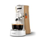 Philips Senseo Select kahve yastık makinesi - Intensity Plus, 3 kahve spesiyalitesi için not işlevi, Crema Plus, %37 biyo bazlı plastik içeren çevre dostu ürün, ipek beyazı (CSA240/05)