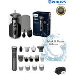 Philips Sıfır Tıraş, Sakal, vucüt, Kulak&Burun Hassas Bölge Hepsi Bir Arada Erkek Bakım Seti, Nanotech Dual Precision Bıçaklar 9000 Serisi Islak Kuru Tıraş Makinesi - Gri - Siyah