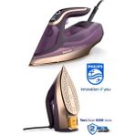 Philips Sıfır Yanık Riski 3000W Yüksek Güç Akıllı Buhar Özelliğine Sahip 8000 Serisi Buharlı Ütü DTS8040+TÜY&HAV Temizleyici - Mor