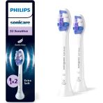 Philips Sonicare Sensitive Yedek Diş Fırçası Başlığı, 10 Kat Daha Fazla Plak Temizliği, Ultra Yumuşa